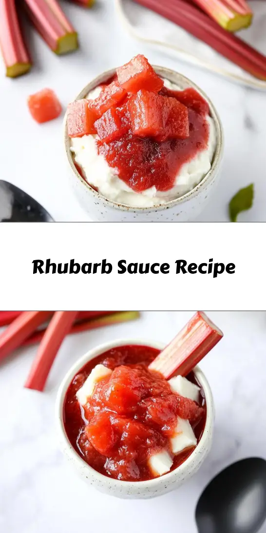 Rhubarb Sauce Recipe