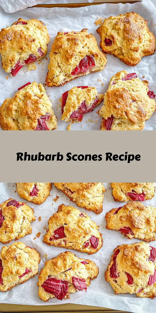 Rhubarb Scones Recipe