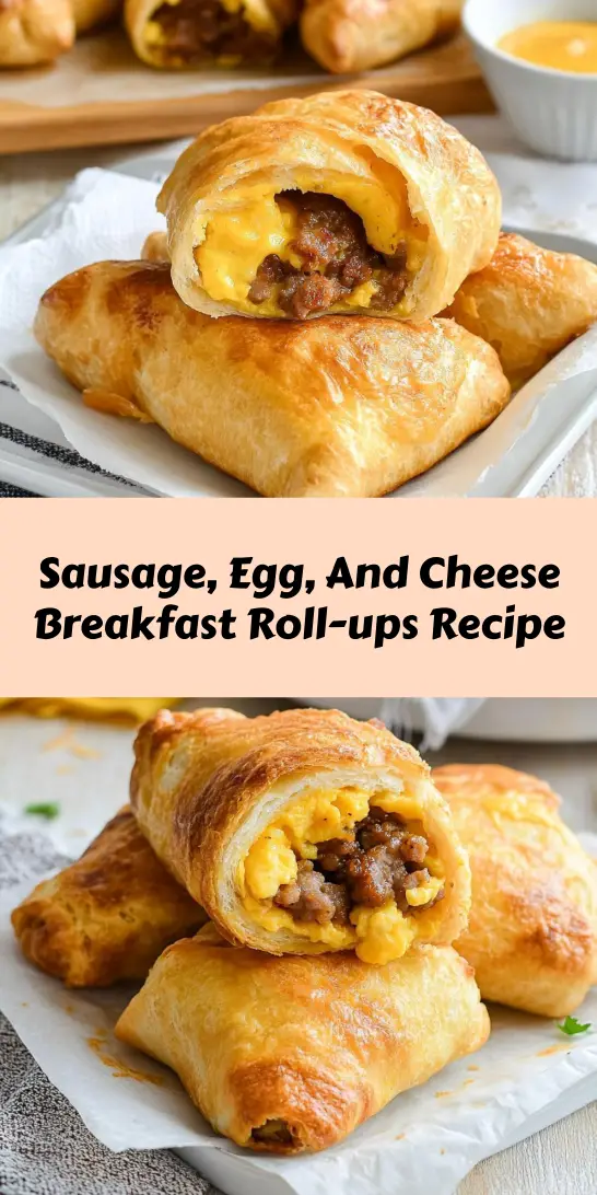 Sausage, Egg, And Cheese Breakfast Roll-ups Recipe