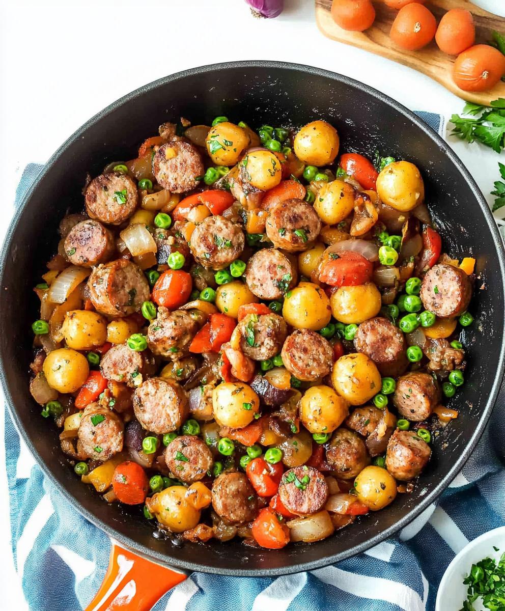 Sausage And Veggies Skillet Recipe