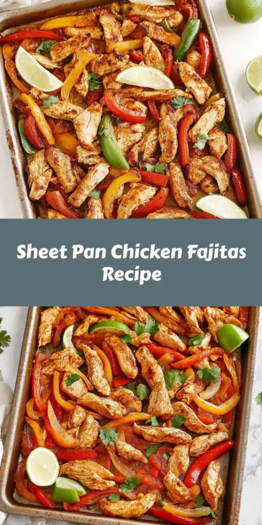 Sheet Pan Chicken Fajitas Recipe