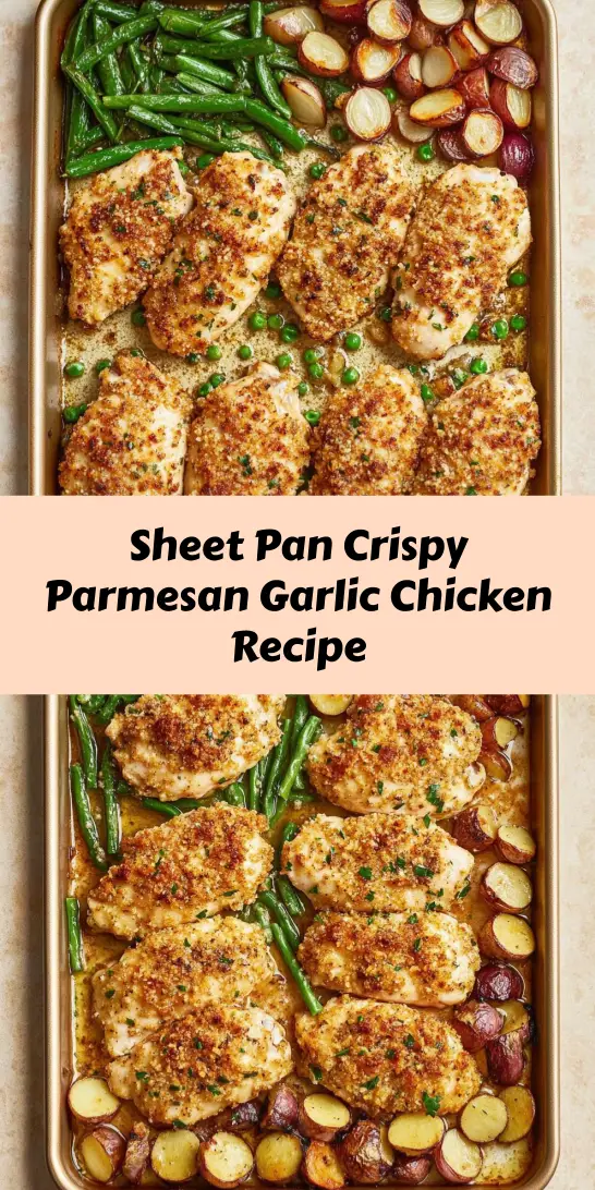 Sheet Pan Crispy Parmesan Garlic Chicken Recipe