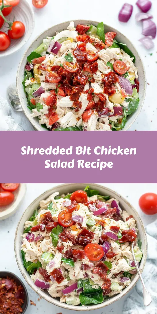 Shredded Blt Chicken Salad Recipe