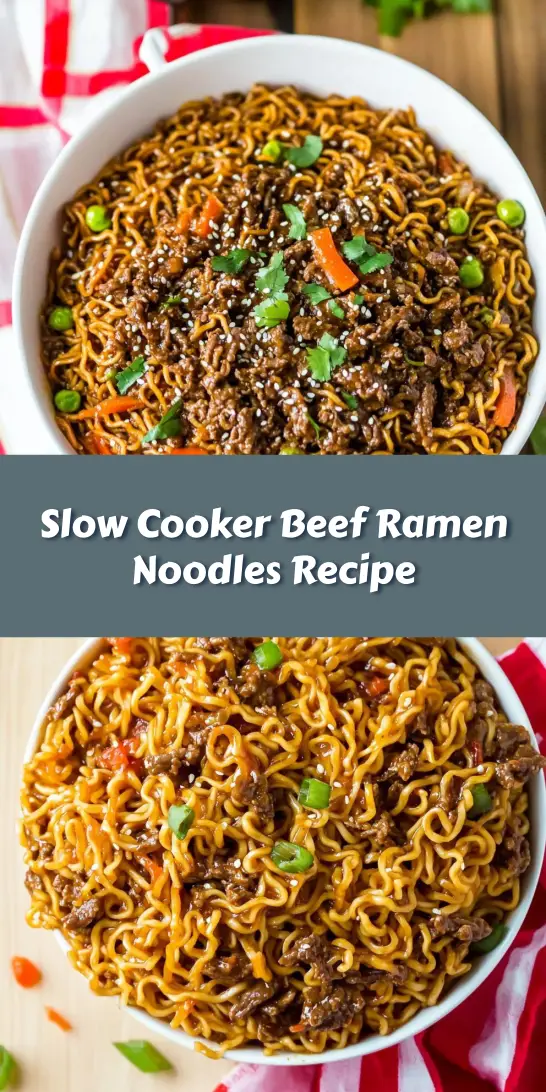 Slow Cooker Beef Ramen Noodles Recipe