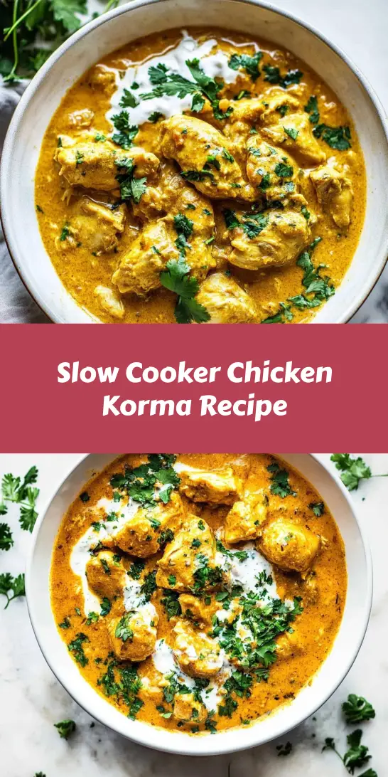 Slow Cooker Chicken Korma Recipe