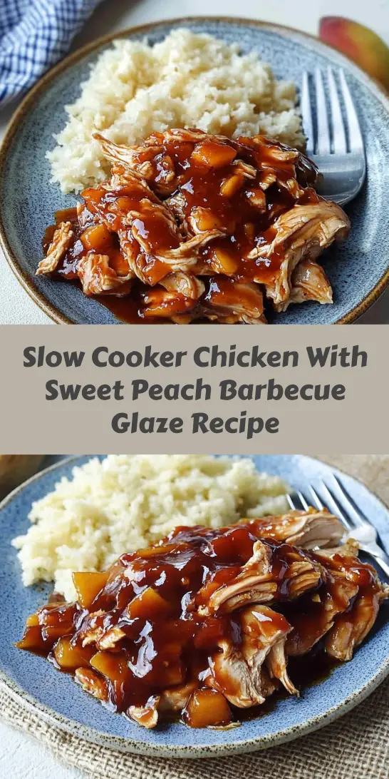 Slow Cooker Chicken With Sweet Peach Barbecue Glaze Recipe