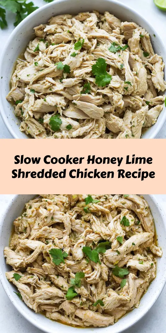 Slow Cooker Honey Lime Shredded Chicken Recipe