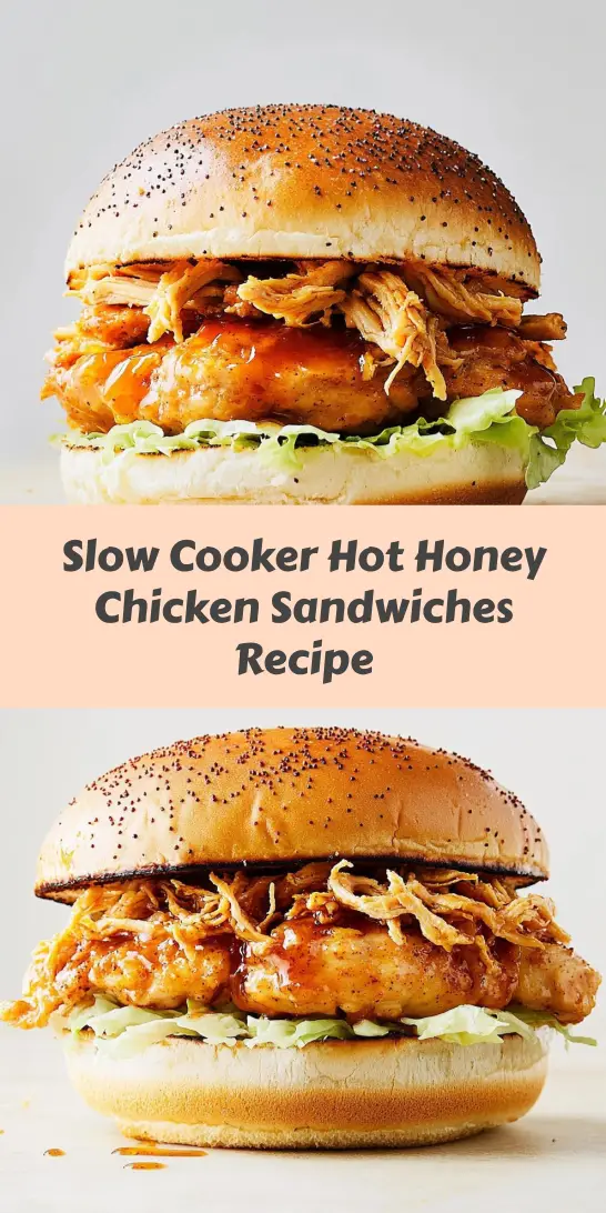 Slow Cooker Hot Honey Chicken Sandwiches Recipe