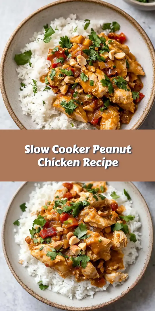 Slow Cooker Peanut Chicken Recipe