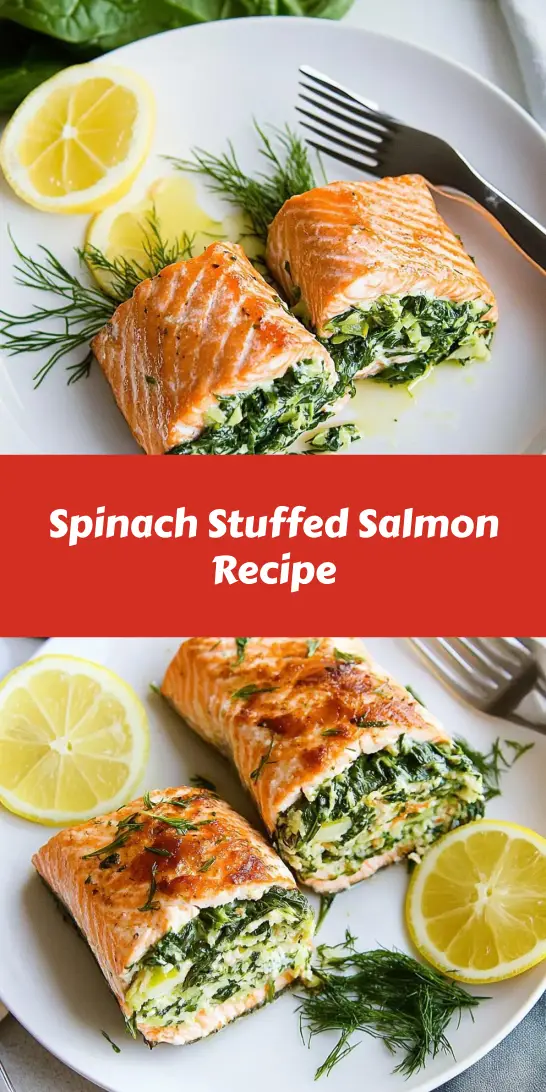 Spinach Stuffed Salmon Recipe