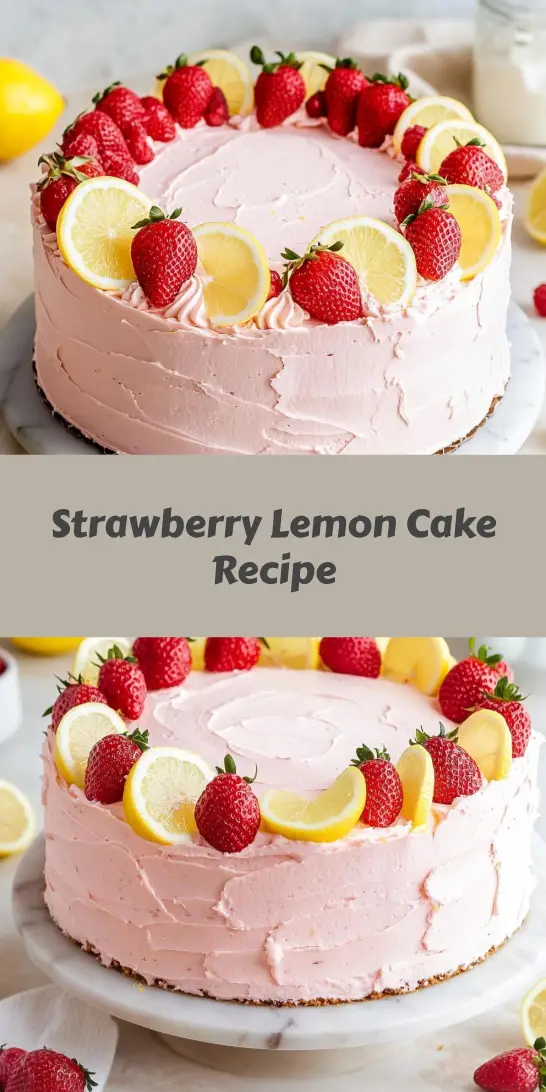 Strawberry Lemon Cake Recipe