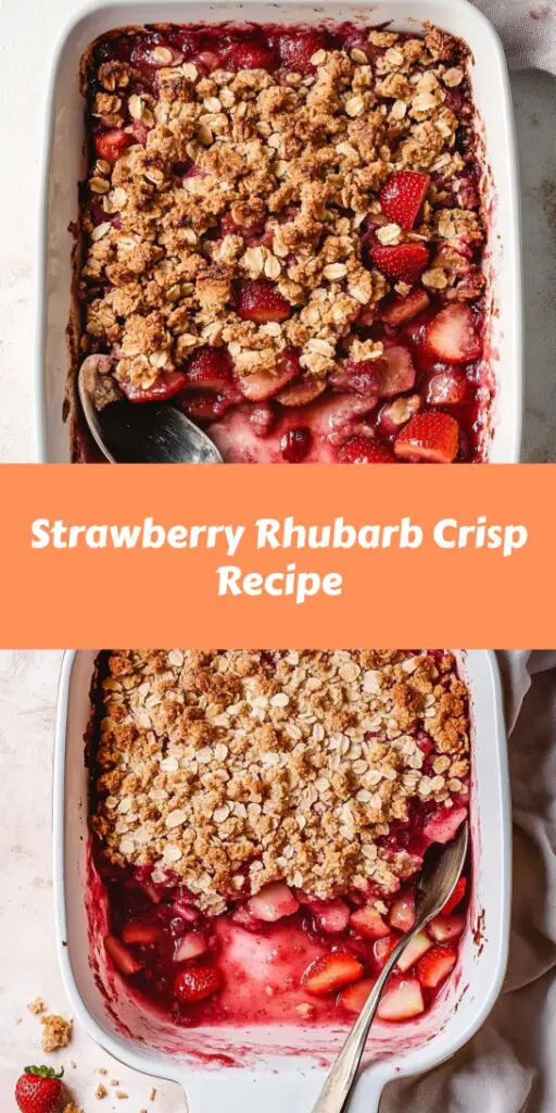 Strawberry Rhubarb Crisp Recipe