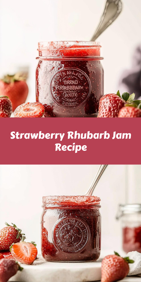 Strawberry Rhubarb Jam Recipe