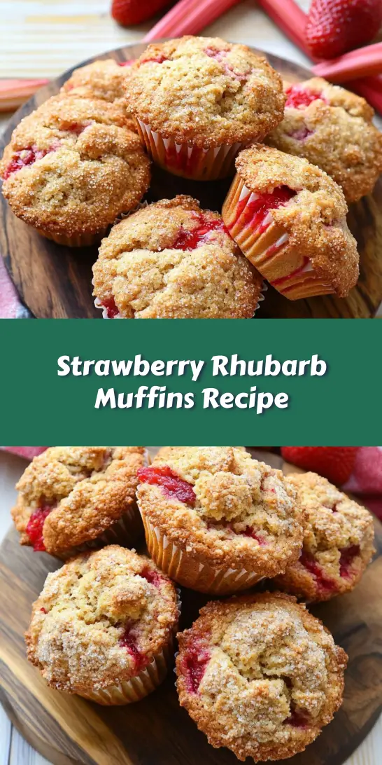 Strawberry Rhubarb Muffins Recipe