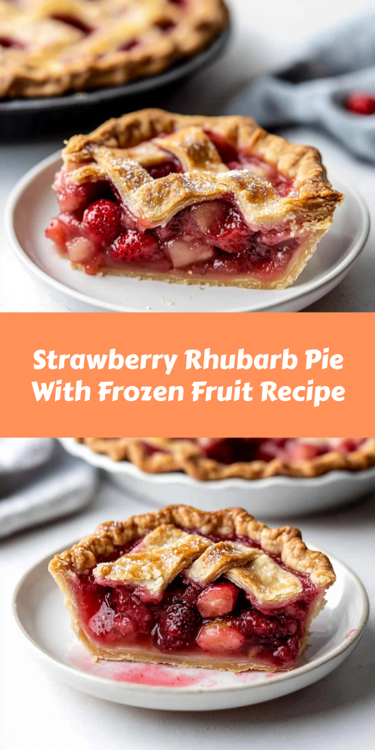 Strawberry Rhubarb Pie With Frozen Fruit Recipe