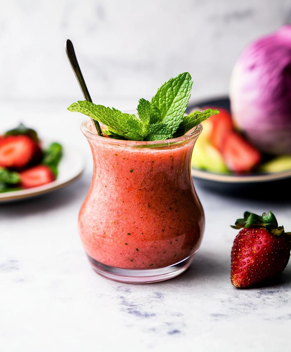 Strawberry Vinaigrette Dressing With Mint Recipe