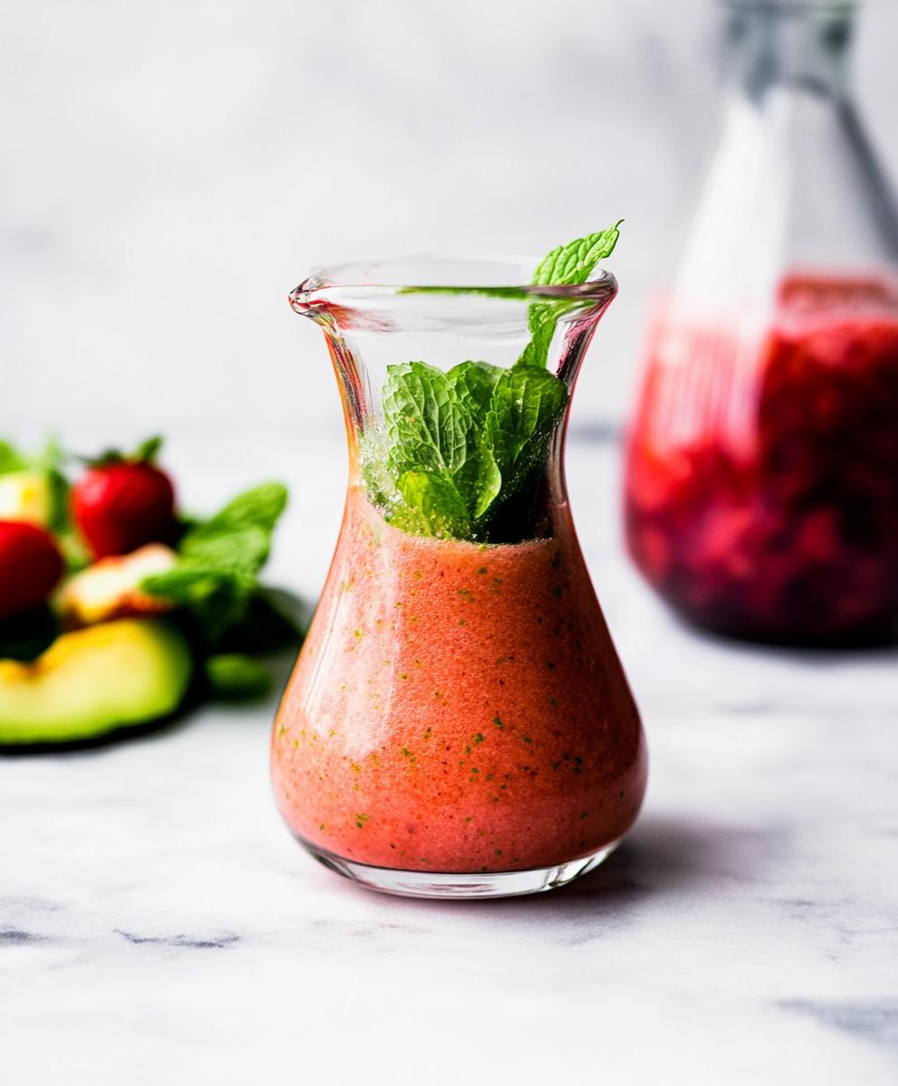Strawberry Vinaigrette Dressing With Mint Recipe