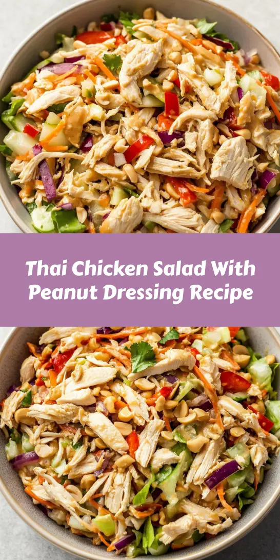 Thai Chicken Salad With Peanut Dressing Recipe