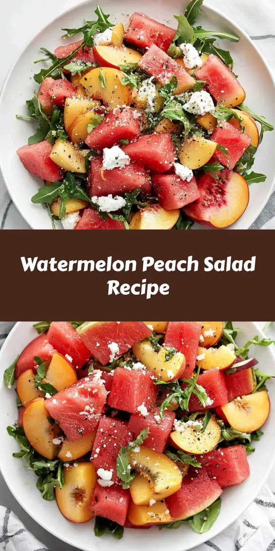 Watermelon Peach Salad Recipe