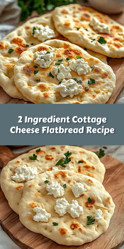 2 Ingredient Cottage Cheese Flatbread Recipe