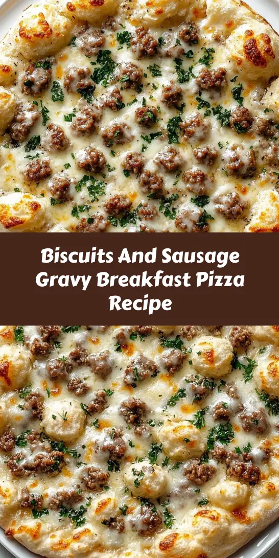 Biscuits And Sausage Gravy Breakfast Pizza Recipe