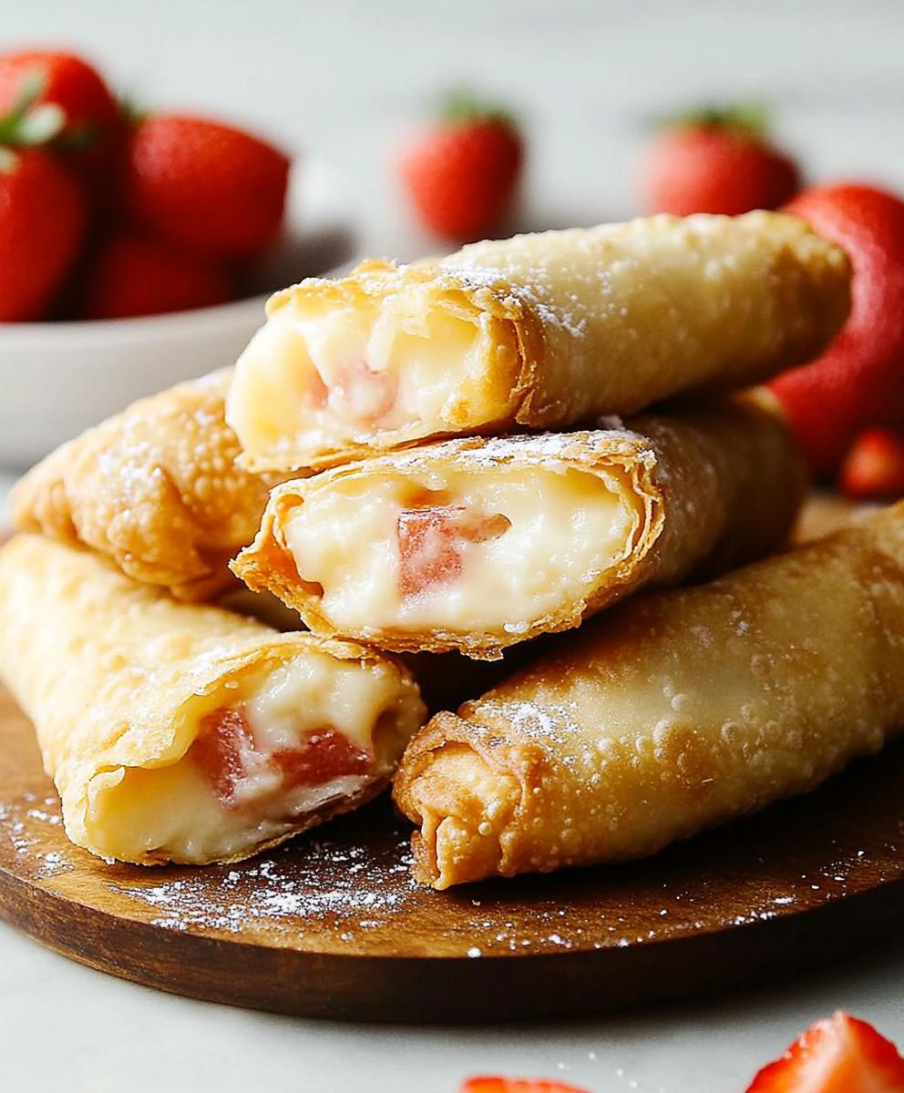 Cheesecake Egg Rolls Recipe