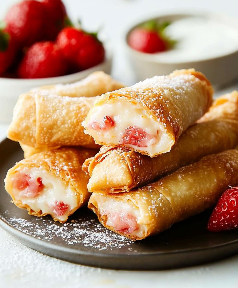 Cheesecake Egg Rolls Recipe