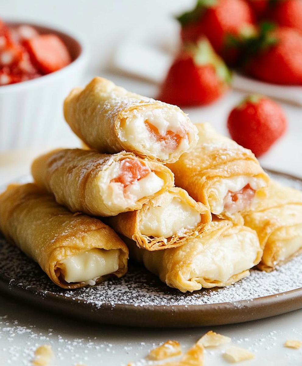 Cheesecake Egg Rolls Recipe