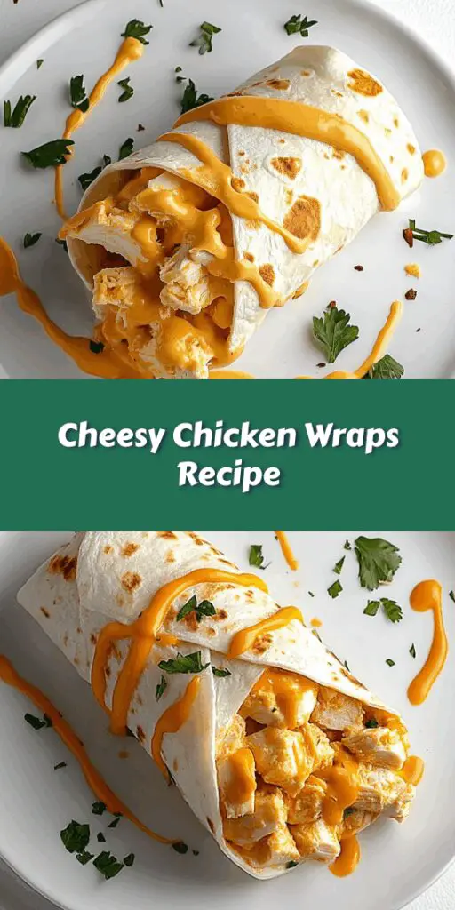 Cheesy Chicken Wraps Recipe