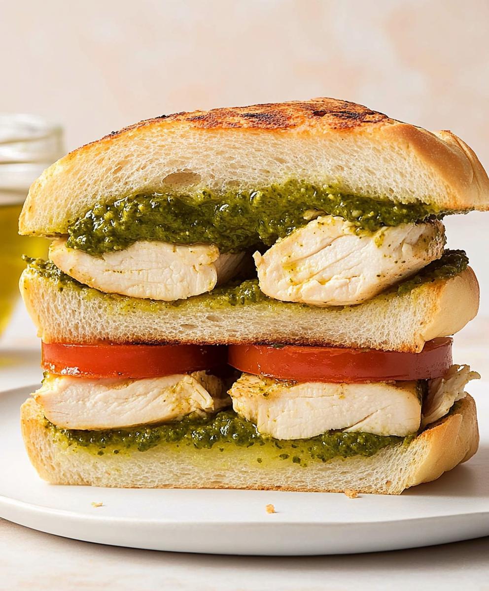Chicken Pesto Sandwich Recipe