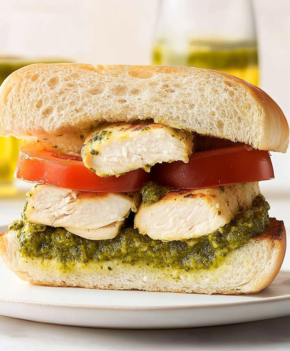 Chicken Pesto Sandwich Recipe