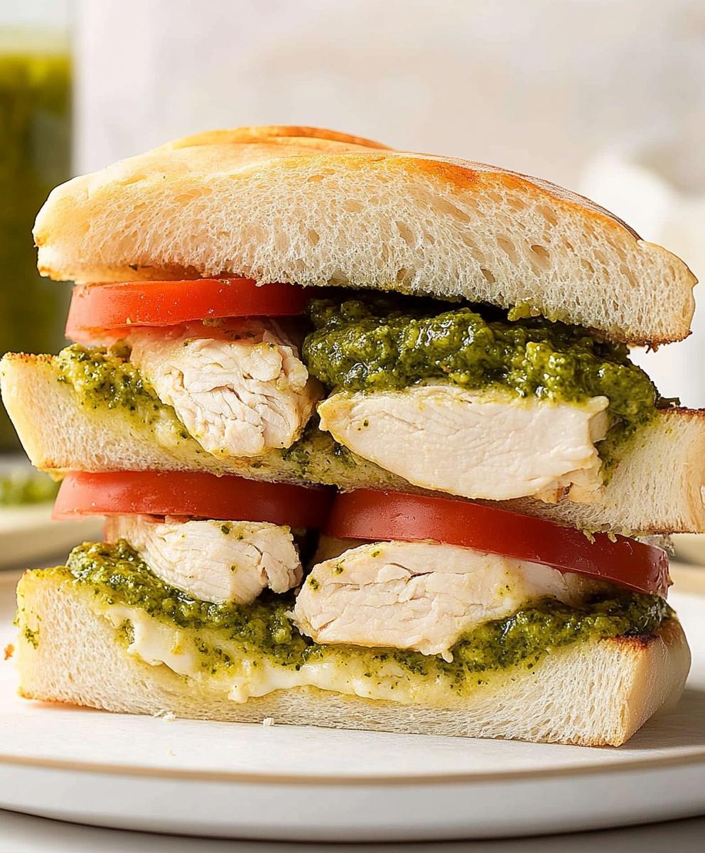 Chicken Pesto Sandwich Recipe