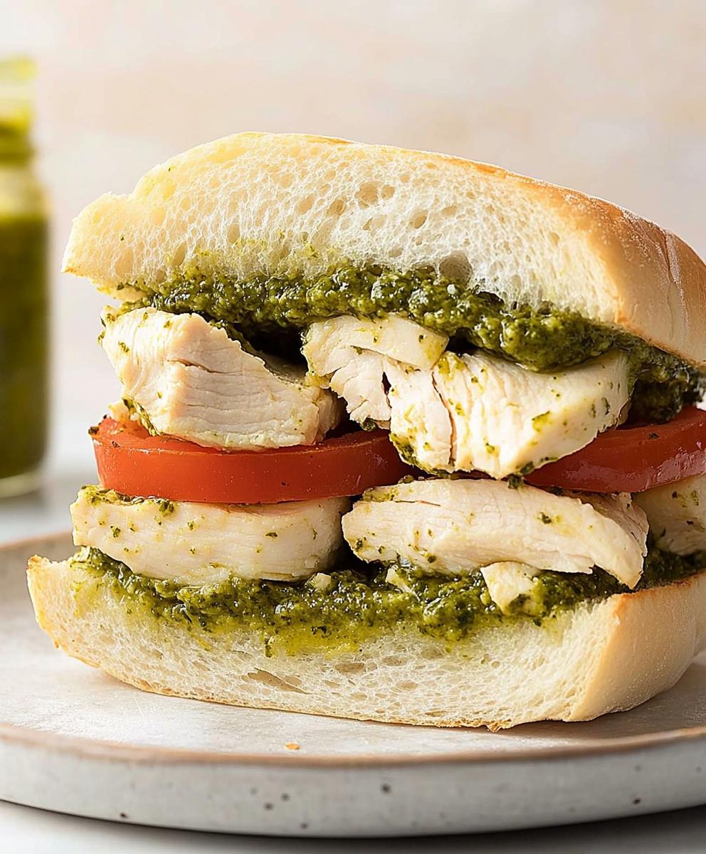 Chicken Pesto Sandwich Recipe