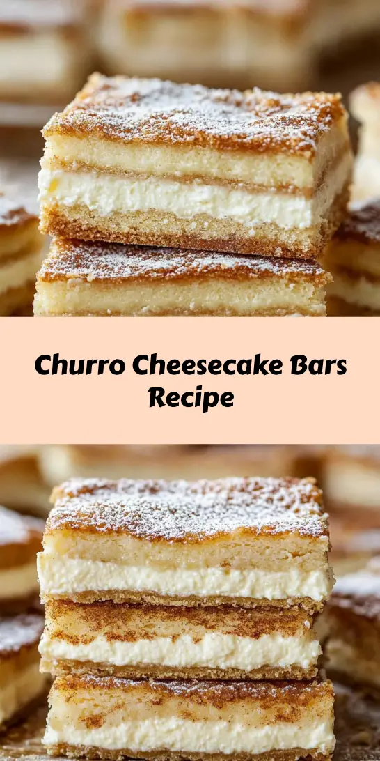 Churro Cheesecake Bars Recipe