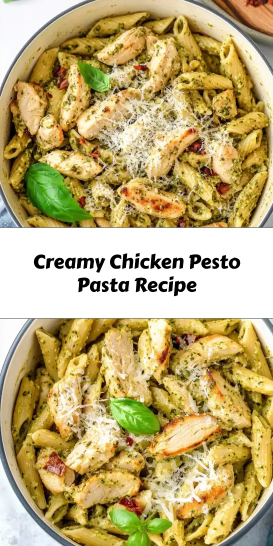 Creamy Chicken Pesto Pasta Recipe