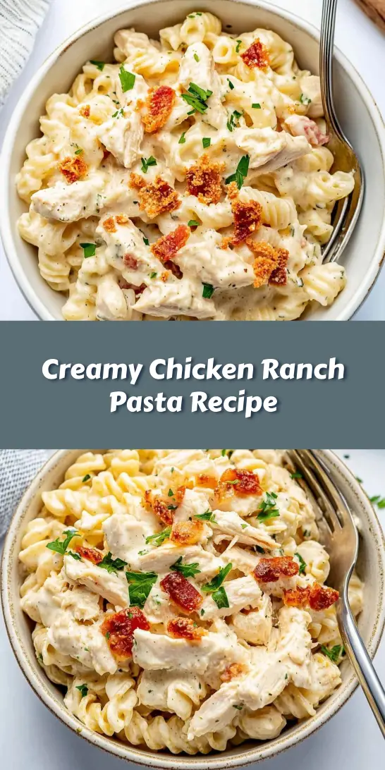 Creamy Chicken Ranch Pasta Recipe