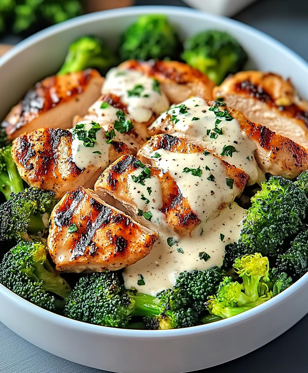 Creamy Garlic Chicken And Broccoli Recipe