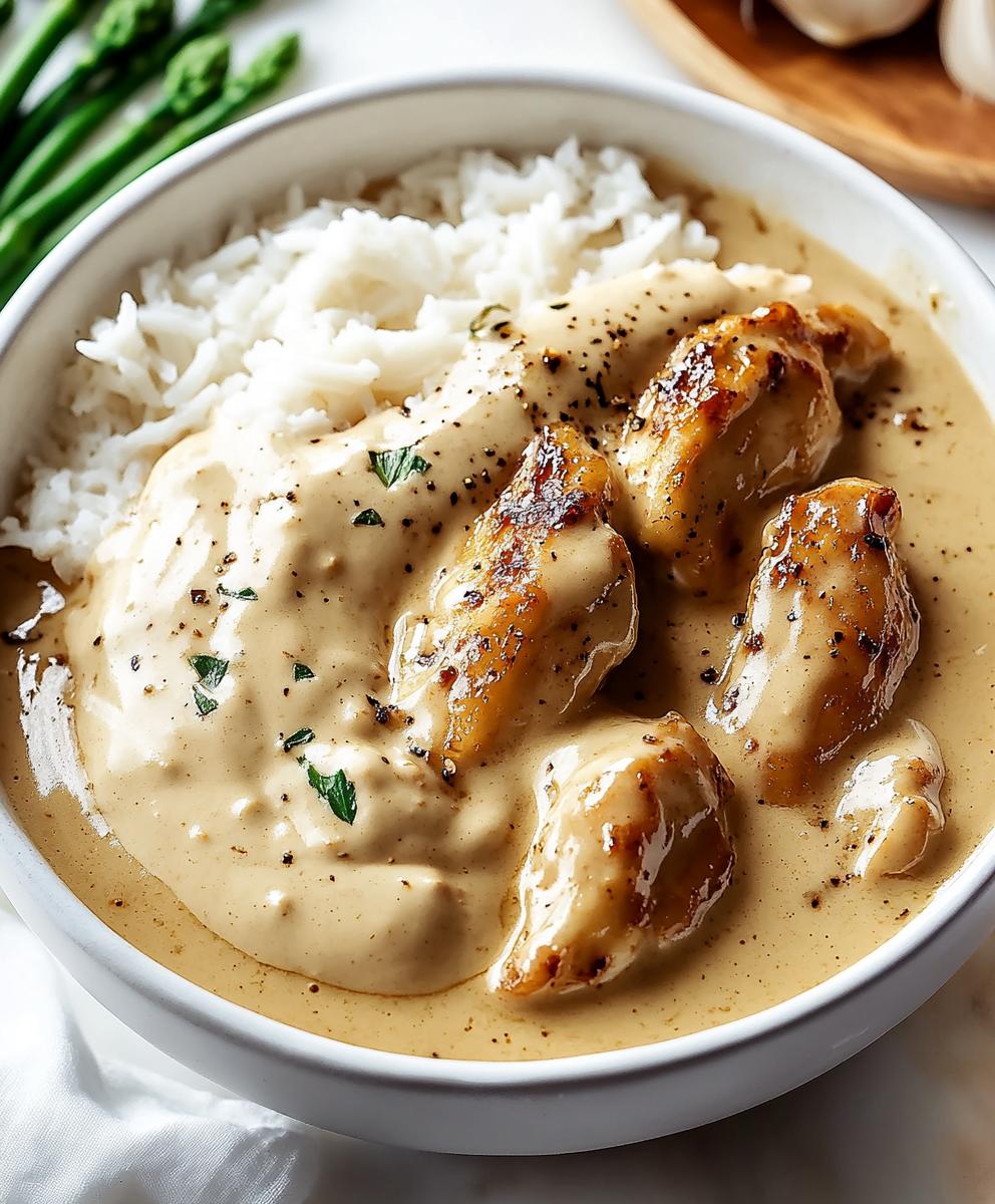 Creamy Garlic Chicken Recipe