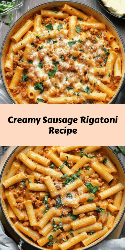 Creamy Sausage Rigatoni Recipe