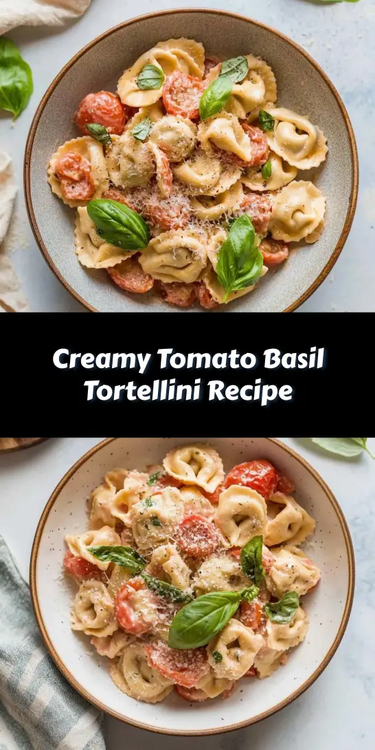 Creamy Tomato Basil Tortellini Recipe