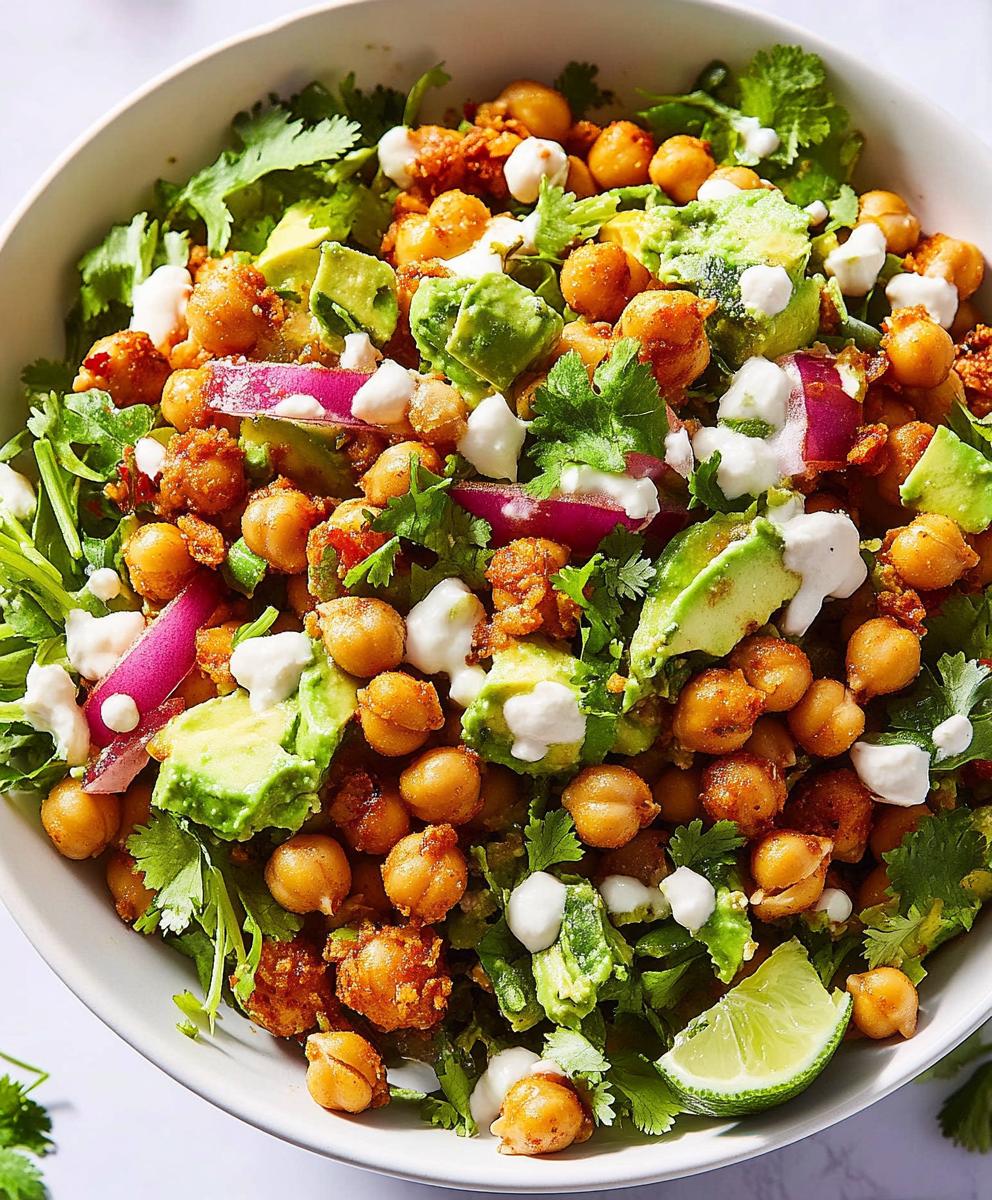 Crispy Chili-lime Chickpea Salad Recipe