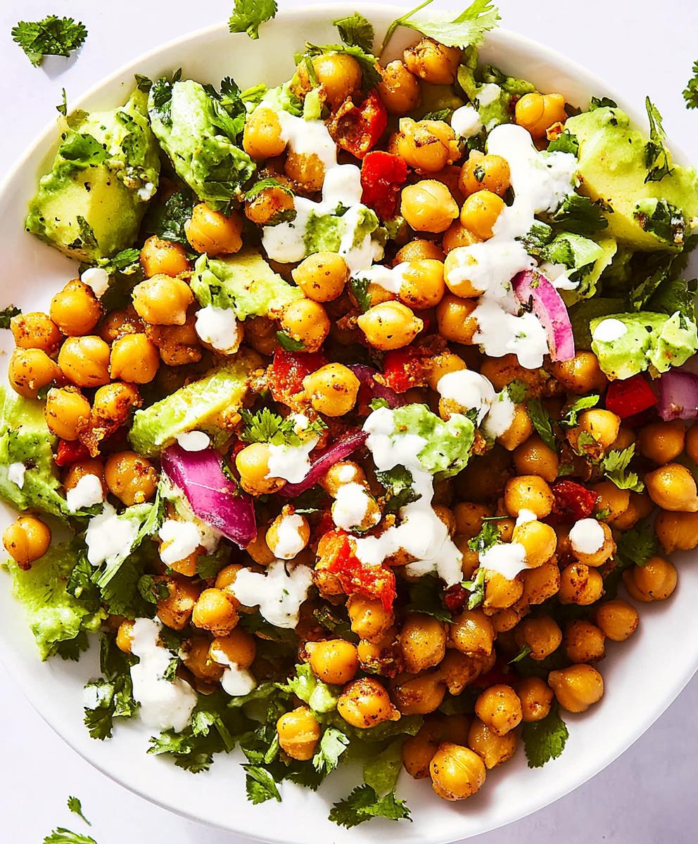 Crispy Chili-lime Chickpea Salad Recipe
