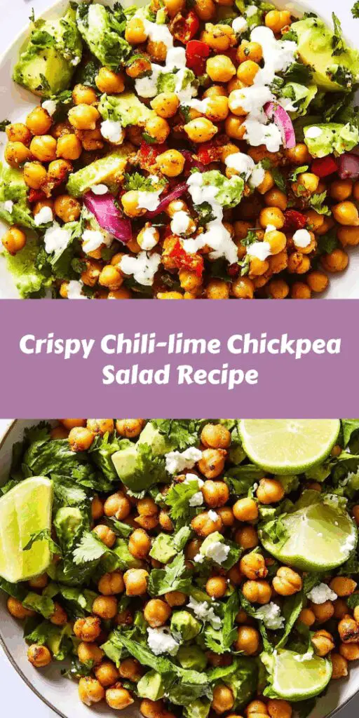 Crispy Chili-lime Chickpea Salad Recipe