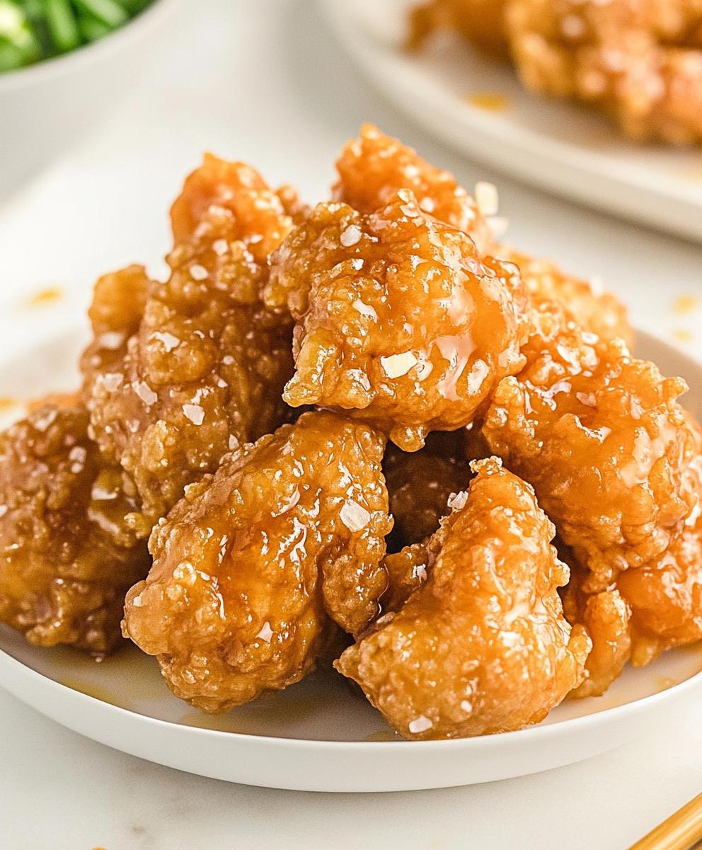 Crispy Chinese Honey Garlic Chicken Recipe