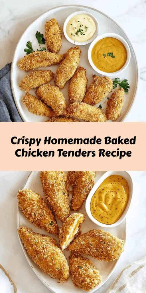 Crispy Homemade Baked Chicken Tenders Recipe