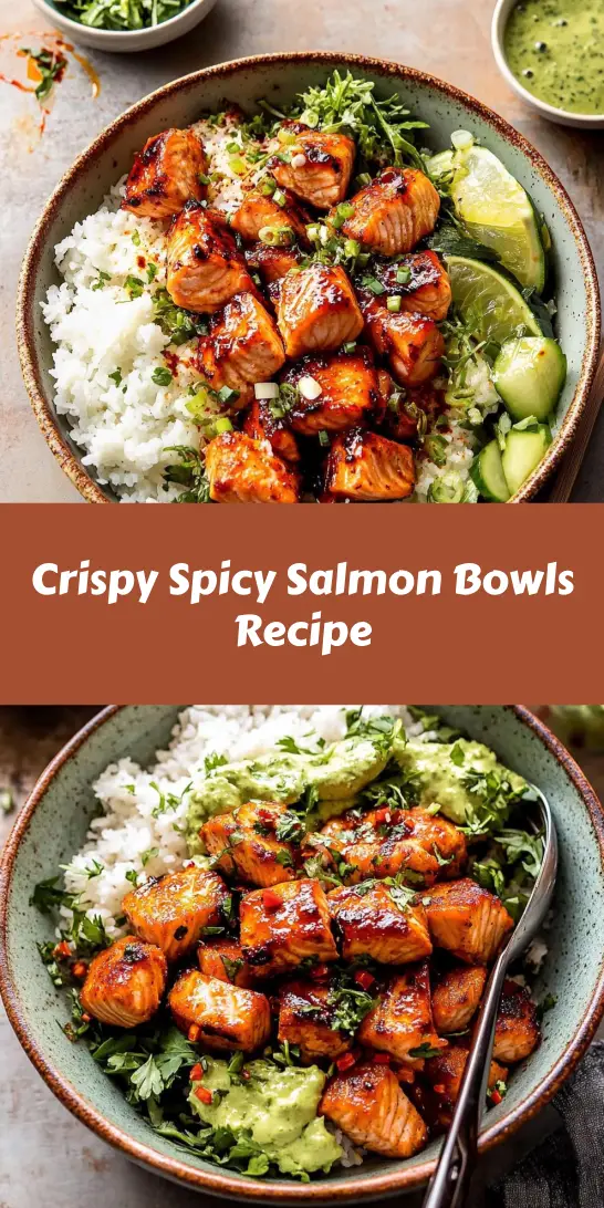 Crispy Spicy Salmon Bowls Recipe