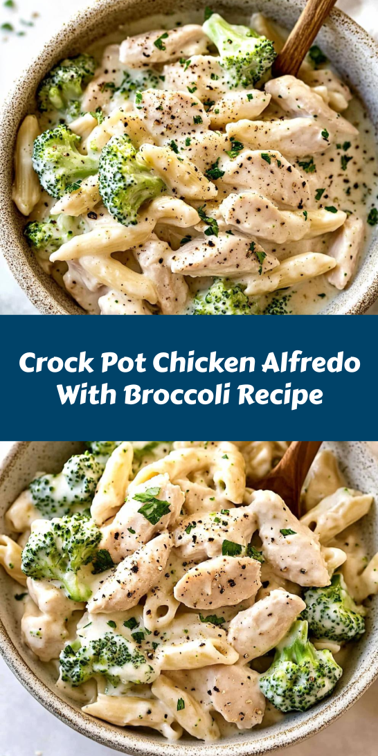 Crock Pot Chicken Alfredo With Broccoli Recipe