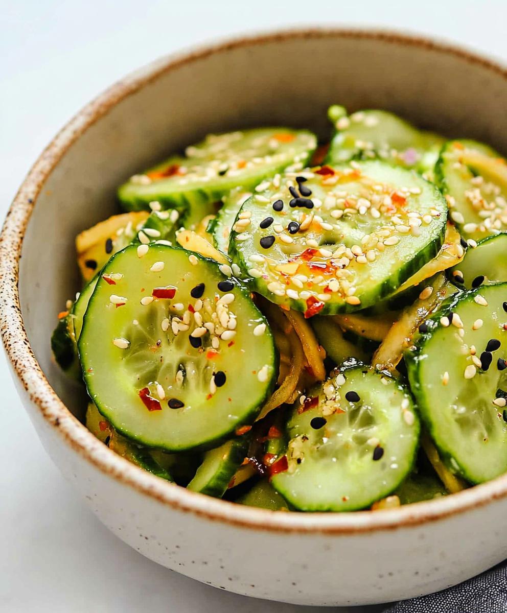 Easy Asian Cucumber Salad Recipe
