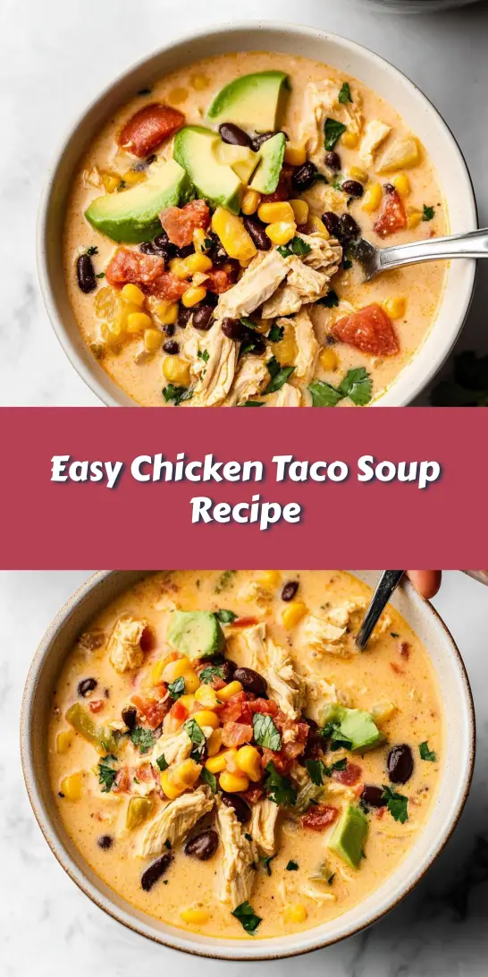 Easy Chicken Taco Soup Recipe