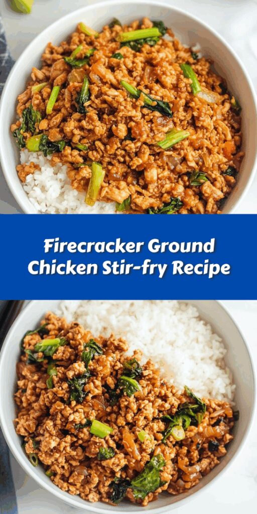 Firecracker Ground Chicken Stir-fry Recipe